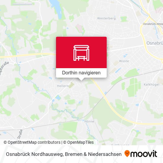 Osnabrück Nordhausweg Karte