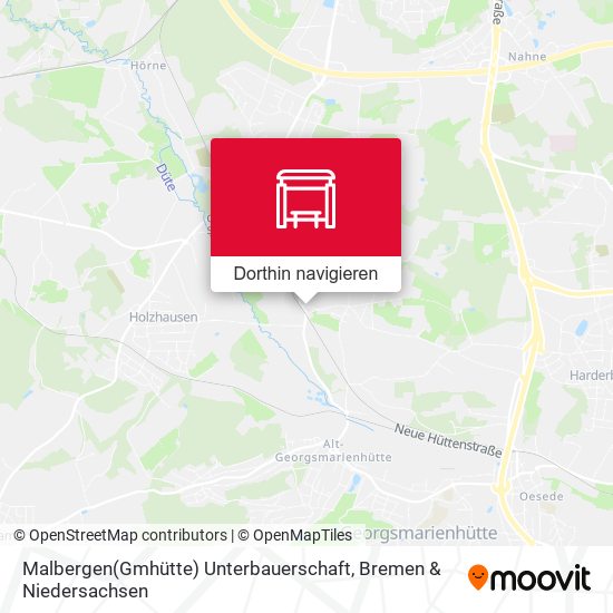 Malbergen(Gmhütte) Unterbauerschaft Karte