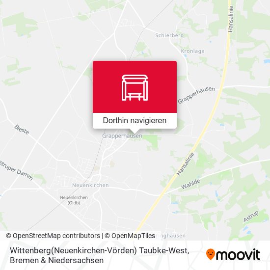 Wittenberg(Neuenkirchen-Vörden) Taubke-West Karte