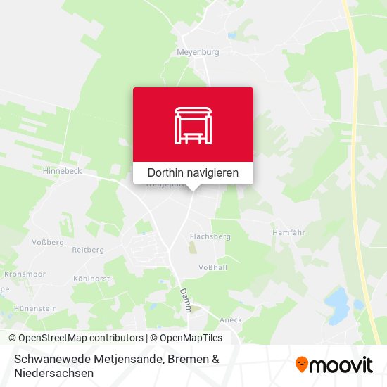 Schwanewede Metjensande Karte