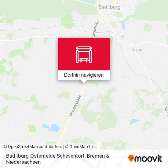 Bad Iburg-Ostenfelde Scheventorf Karte