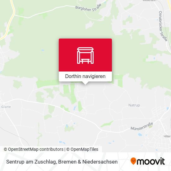 Sentrup am Zuschlag Karte
