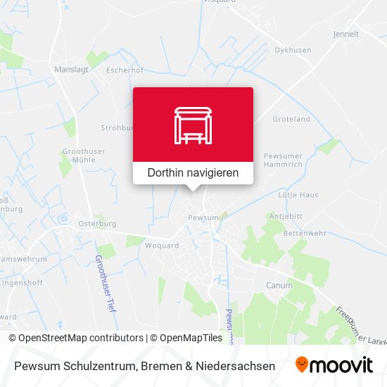 Pewsum Schulzentrum Karte