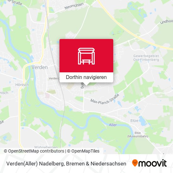 Verden(Aller) Nadelberg Karte