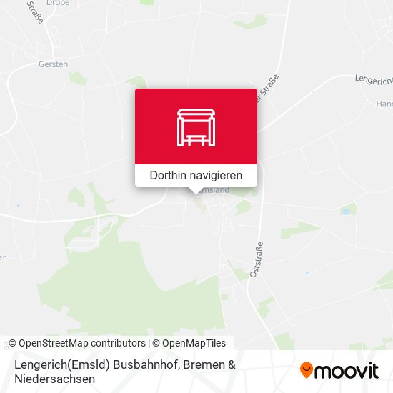 Lengerich(Emsld) Busbahnhof Karte