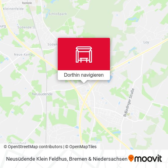 Neusüdende Klein Feldhus Karte
