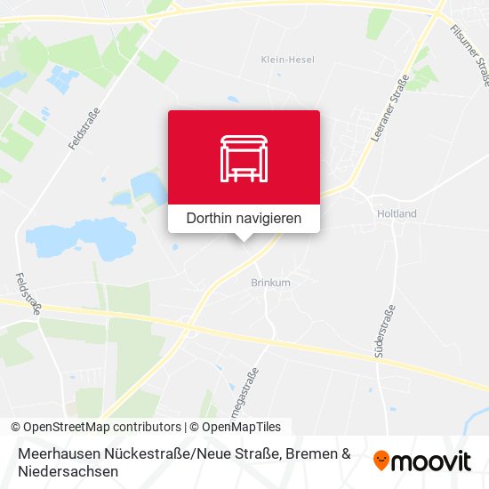 Meerhausen Nückestraße / Neue Straße Karte