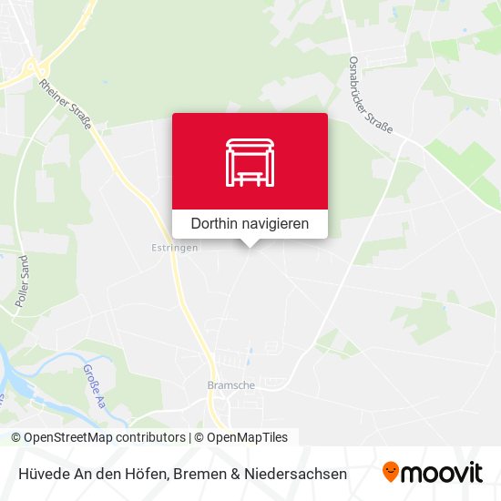 Hüvede An den Höfen Karte