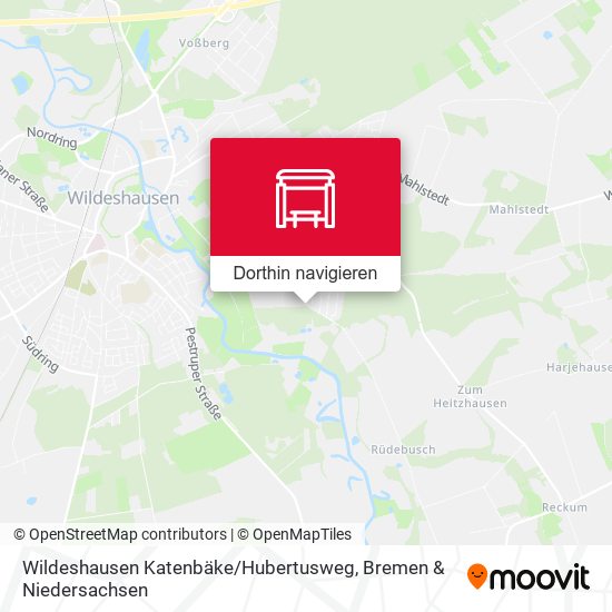 Wildeshausen Katenbäke / Hubertusweg Karte