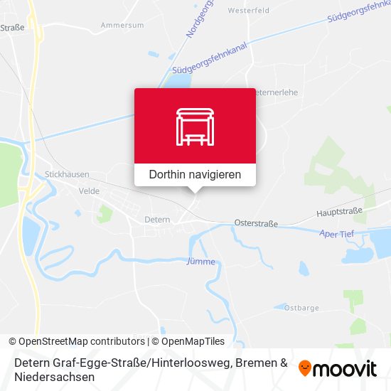 Detern Graf-Egge-Straße / Hinterloosweg Karte