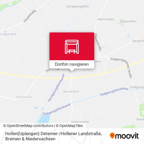 Hollen(Uplengen) Deterner- / Hollener Landstraße Karte