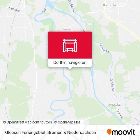 Gleesen Feriengebiet Karte
