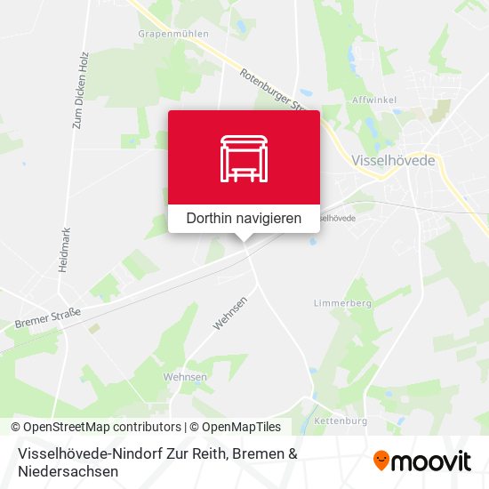 Visselhövede-Nindorf Zur Reith Karte