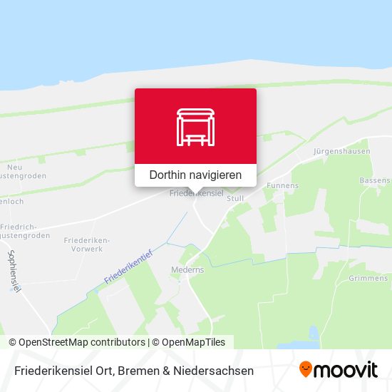 Friederikensiel Ort Karte