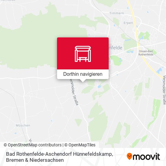 Bad Rothenfelde-Aschendorf Hünnefeldskamp Karte