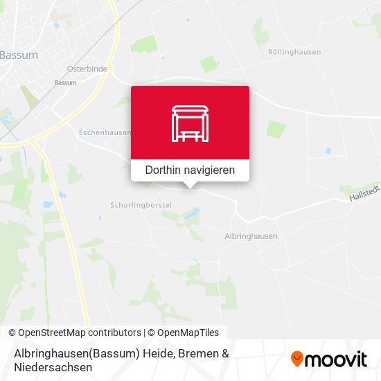 Albringhausen(Bassum) Heide Karte