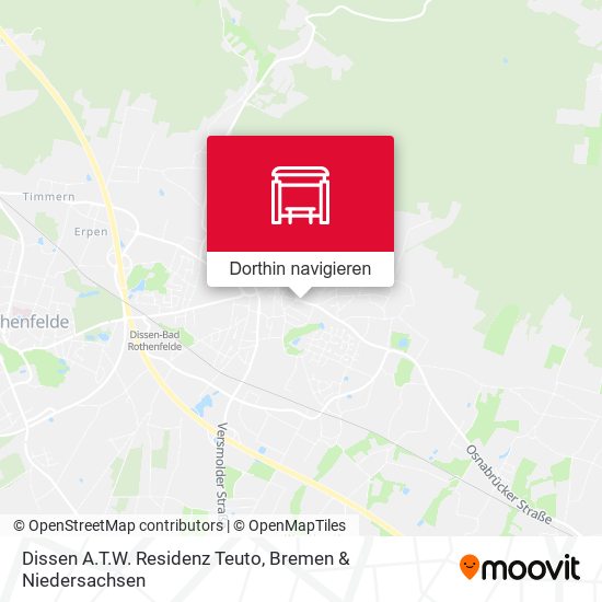 Dissen A.T.W. Residenz Teuto Karte