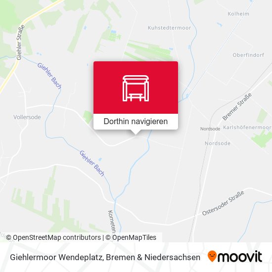 Giehlermoor Wendeplatz Karte