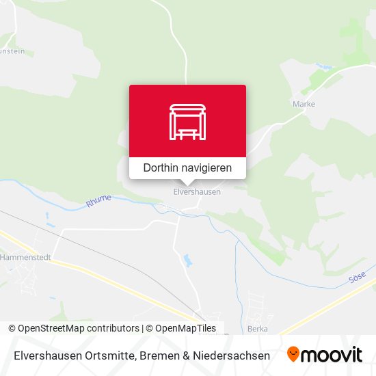Elvershausen Ortsmitte Karte