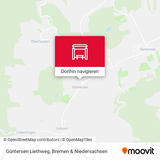 Güntersen Liethweg Karte