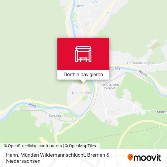 Hann. Münden Wildemannschlucht Karte