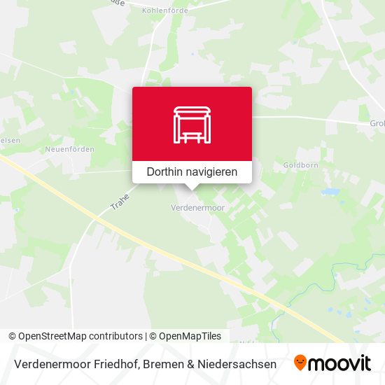 Verdenermoor Friedhof Karte
