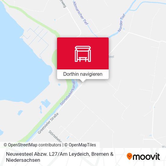 Neuwesteel Abzw. L27 / Am Leydeich Karte