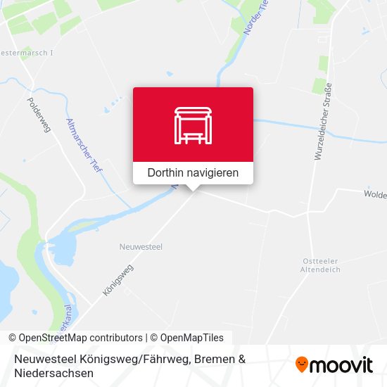 Neuwesteel Königsweg/Fährweg Karte