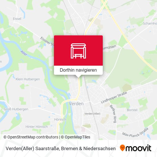 Verden(Aller) Saarstraße Karte