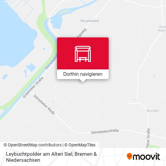 Leybuchtpolder am Alten Siel Karte