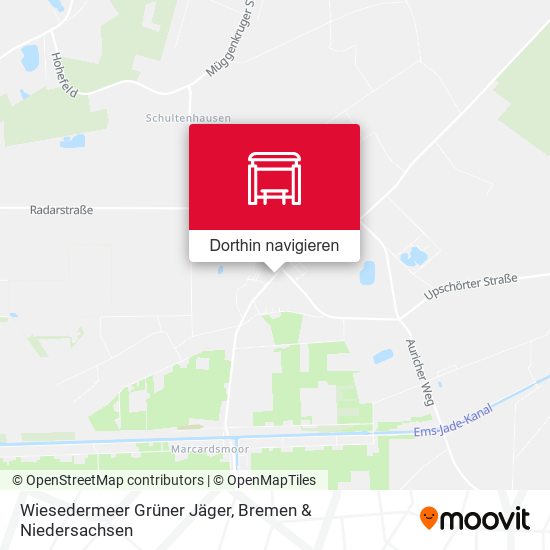 Wiesedermeer Grüner Jäger Karte