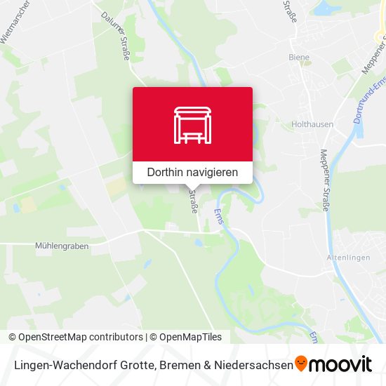 Lingen-Wachendorf Grotte Karte