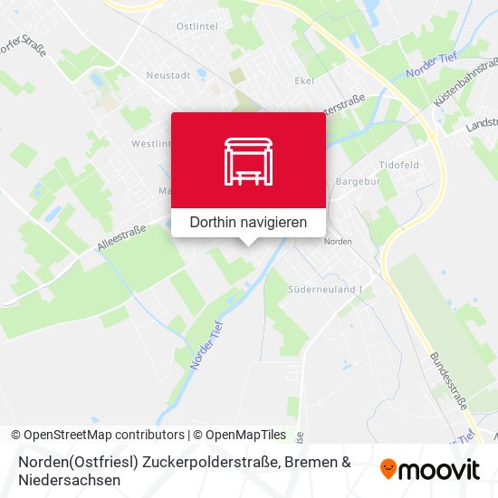 Norden(Ostfriesl) Zuckerpolderstraße Karte