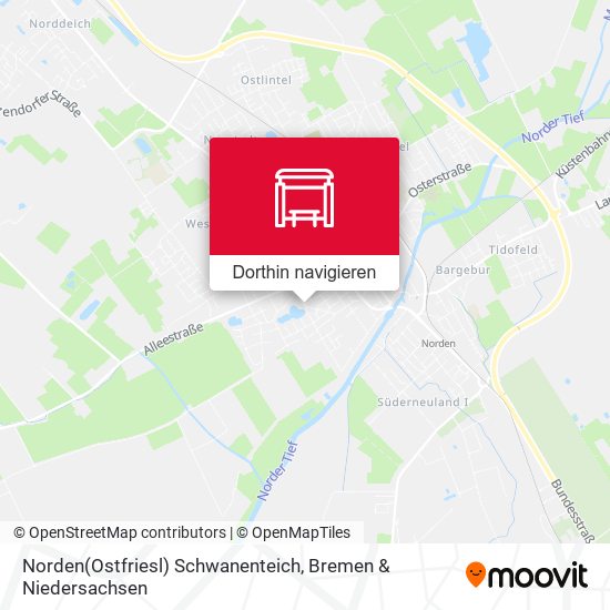 Norden(Ostfriesl) Schwanenteich Karte