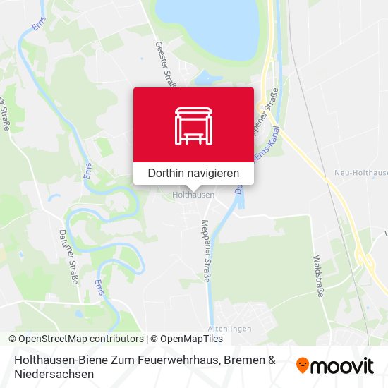 Holthausen-Biene Zum Feuerwehrhaus Karte