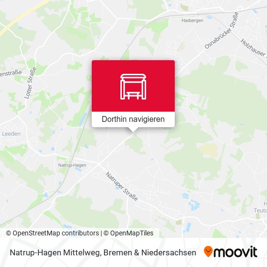 Natrup-Hagen Mittelweg Karte