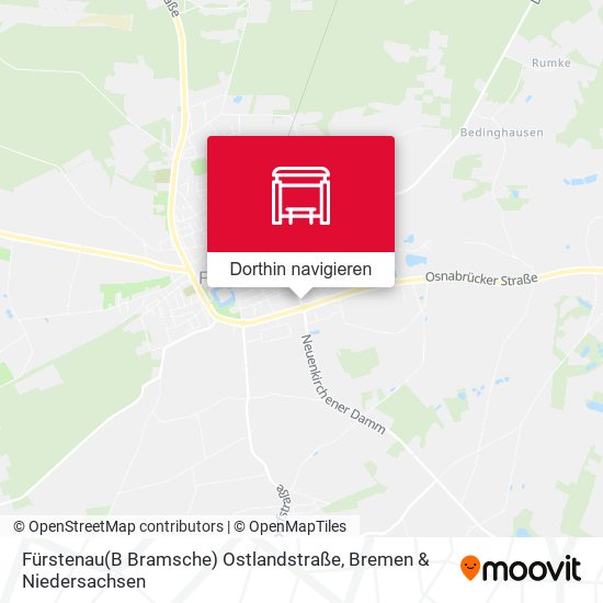 Fürstenau(B Bramsche) Ostlandstraße Karte