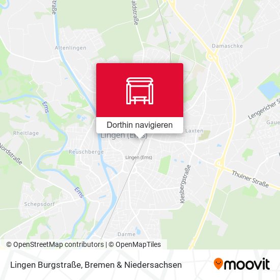 Lingen Burgstraße Karte