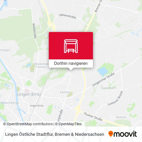 Lingen Östliche Stadtflur Karte