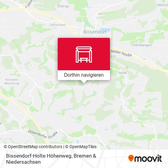 Bissendorf-Holte Höhenweg Karte