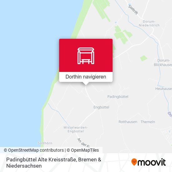 Padingbüttel Alte Kreisstraße Karte