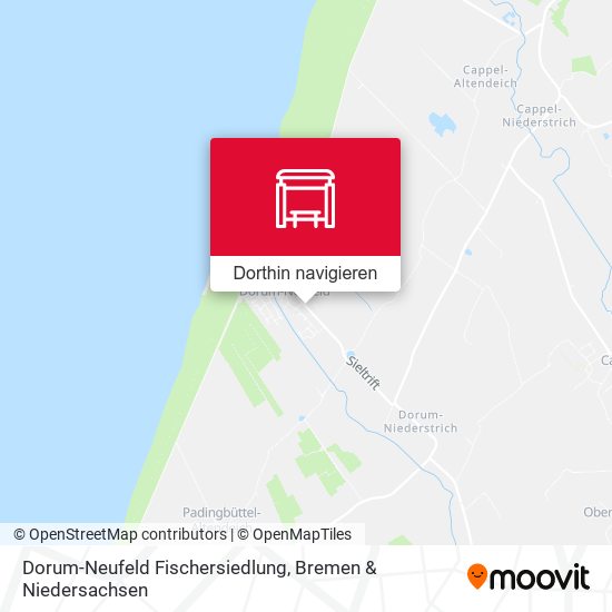 Dorum-Neufeld Fischersiedlung Karte