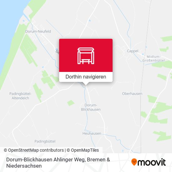 Dorum-Blickhausen Ahlinger Weg Karte