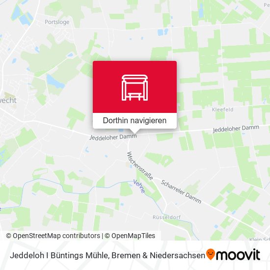 Jeddeloh I Büntings Mühle Karte
