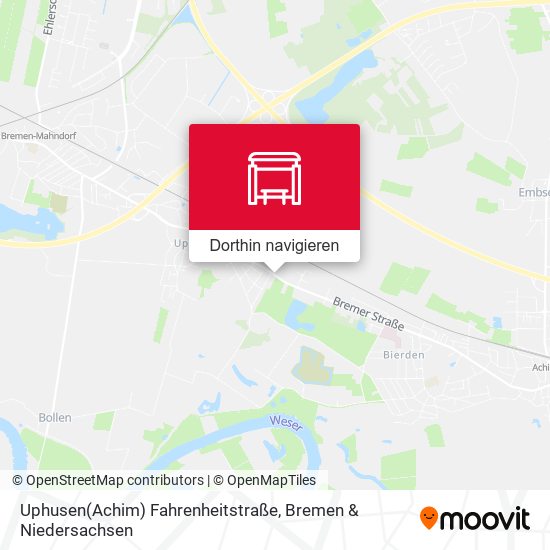 Uphusen(Achim) Fahrenheitstraße Karte