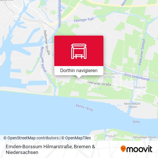 Emden-Borssum Hilmarstraße Karte