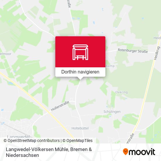 Langwedel-Völkersen Mühle Karte