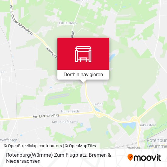 Rotenburg(Wümme) Zum Flugplatz Karte