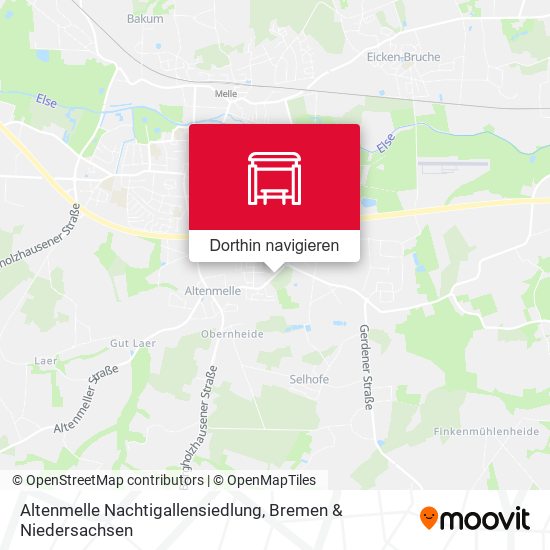 Altenmelle Nachtigallensiedlung Karte