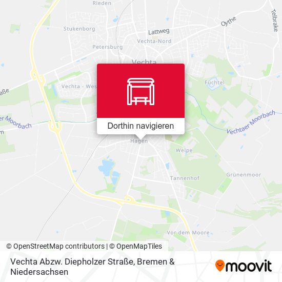 Vechta Abzw. Diepholzer Straße Karte